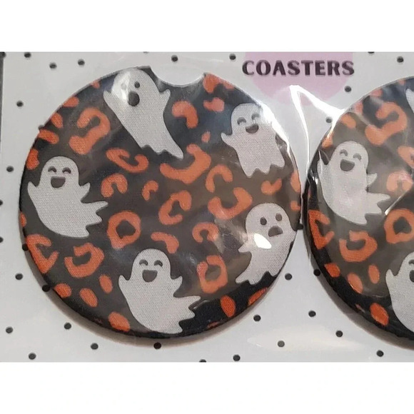 Cheetah Ghost Car Coaster set New - Picture 2 of 2